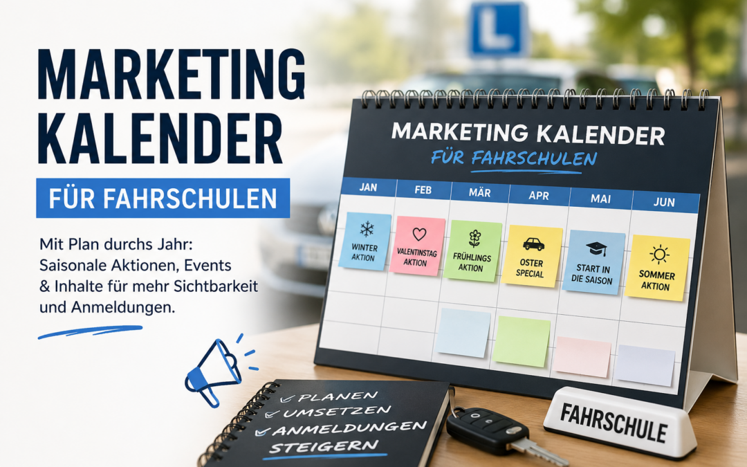 Fahrschulia Marketing-Kalender für Fahrschulen