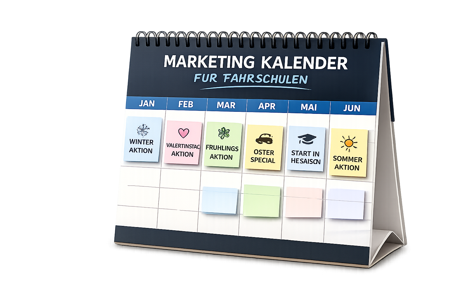 Marketing-Kalender für Fahrschulen